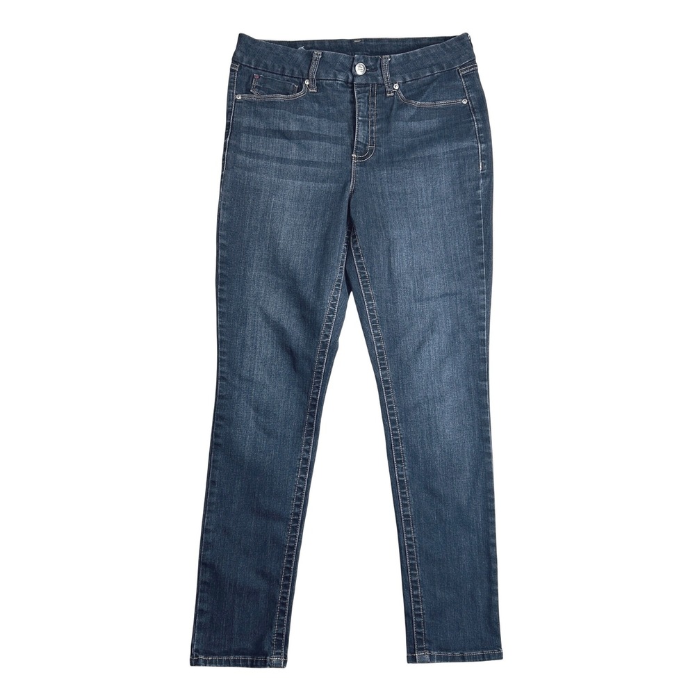 Seven7 Tummyless High Rise Skinny Jeans Montreal Dark Wash Size 12 MY1975DE